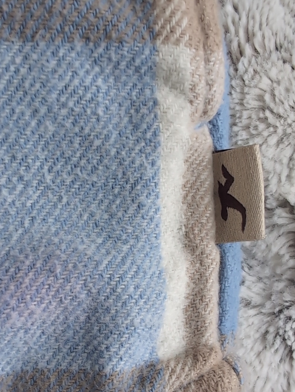 Hollister Boyfriend Fit Button-Down Flannel Shirt Shacket - Picture 3 of 4